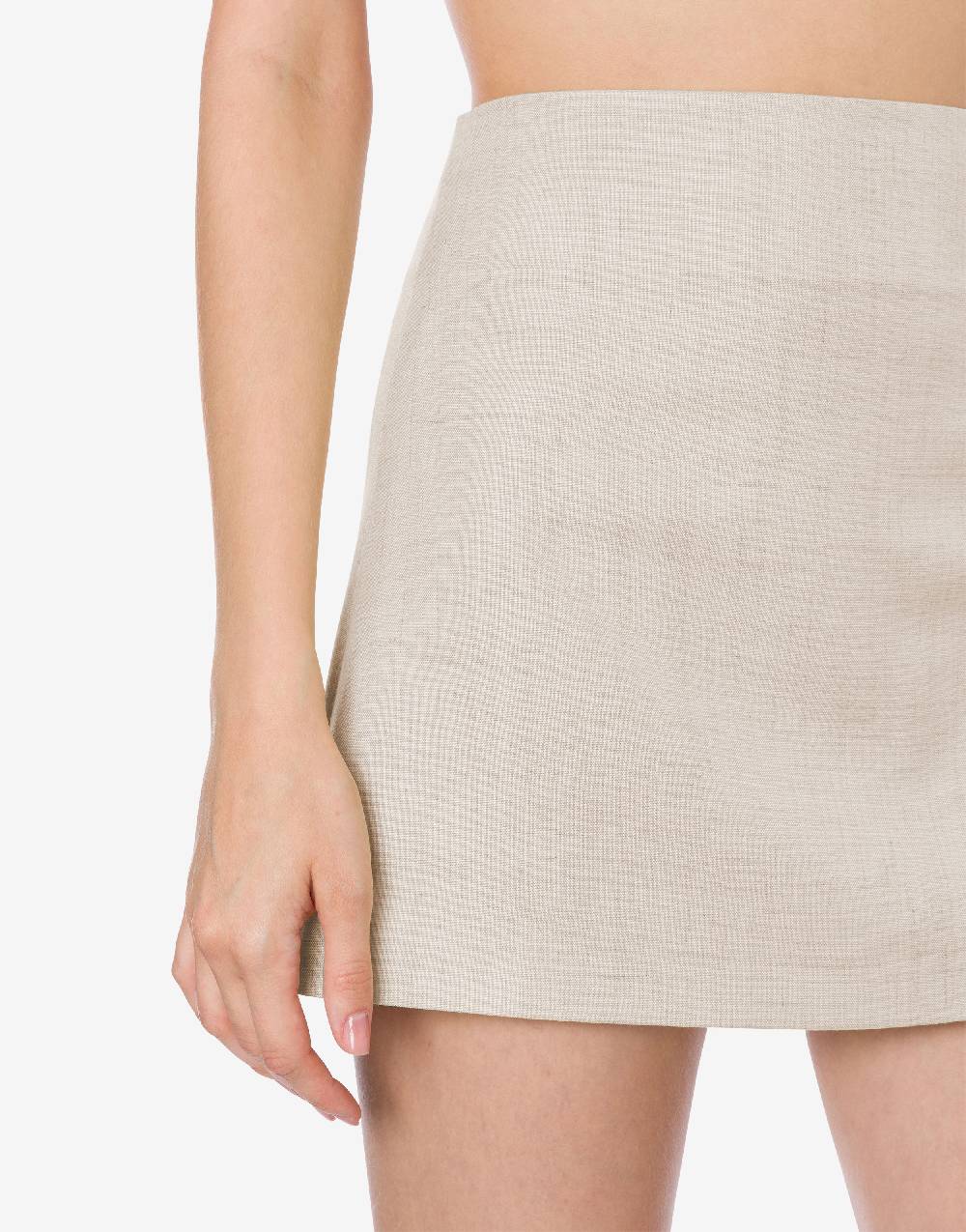 Philosophy Di Lorenzo Serafini Minigonna In Tela Misto Lino