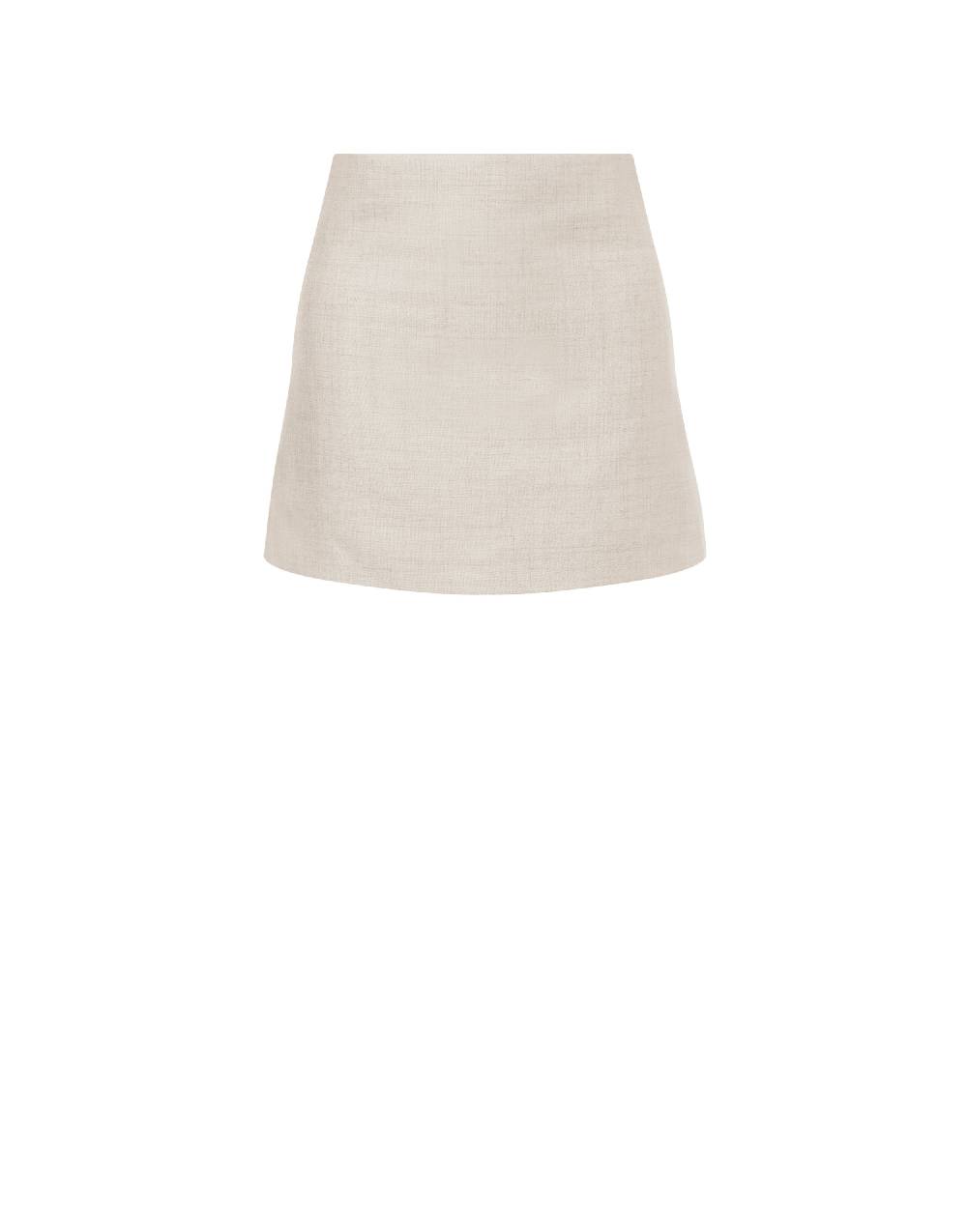 Philosophy Di Lorenzo Serafini Minigonna In Tela Misto Lino
