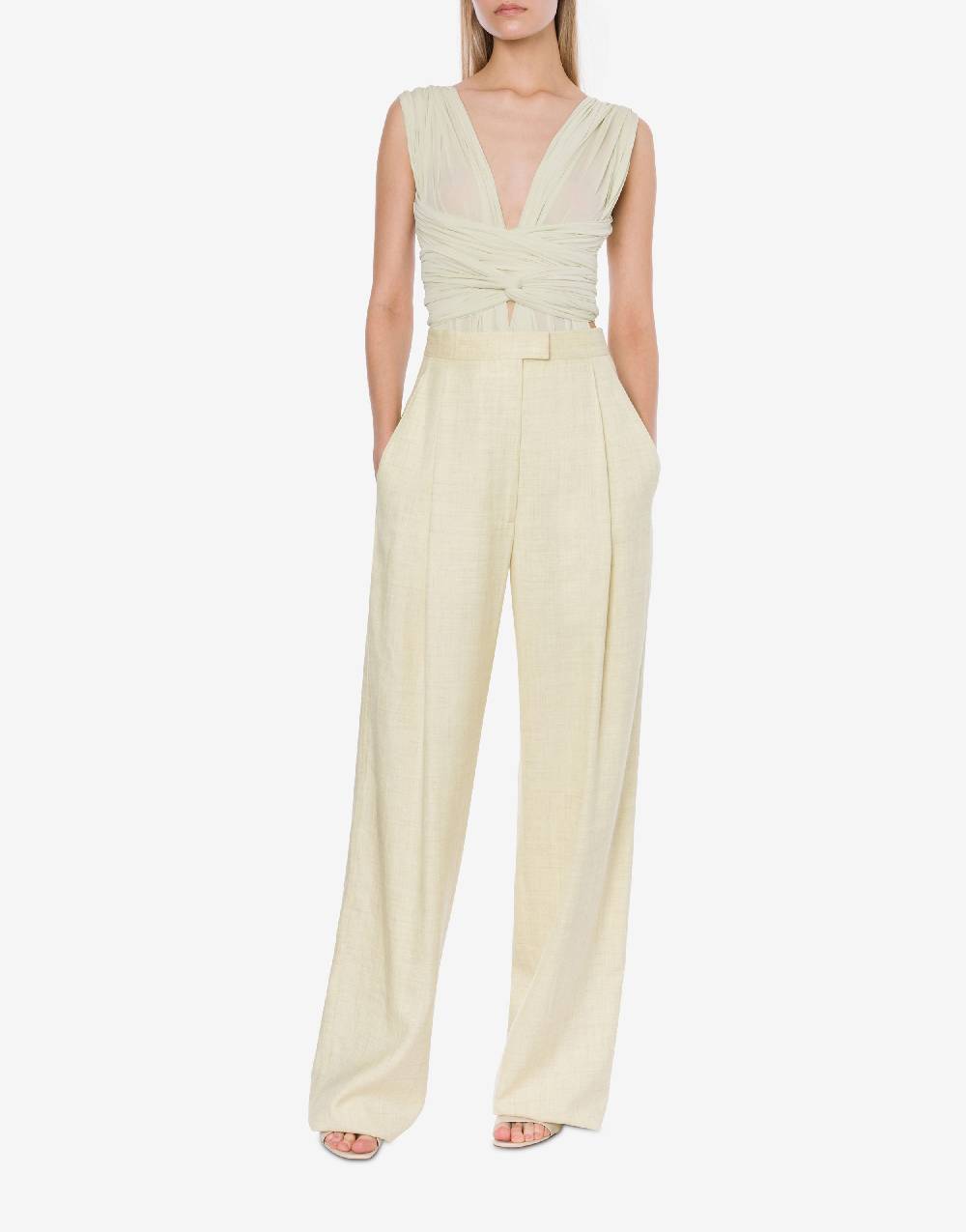 Philosophy Di Lorenzo Serafini Pantalone In Tela Di Misto Lino