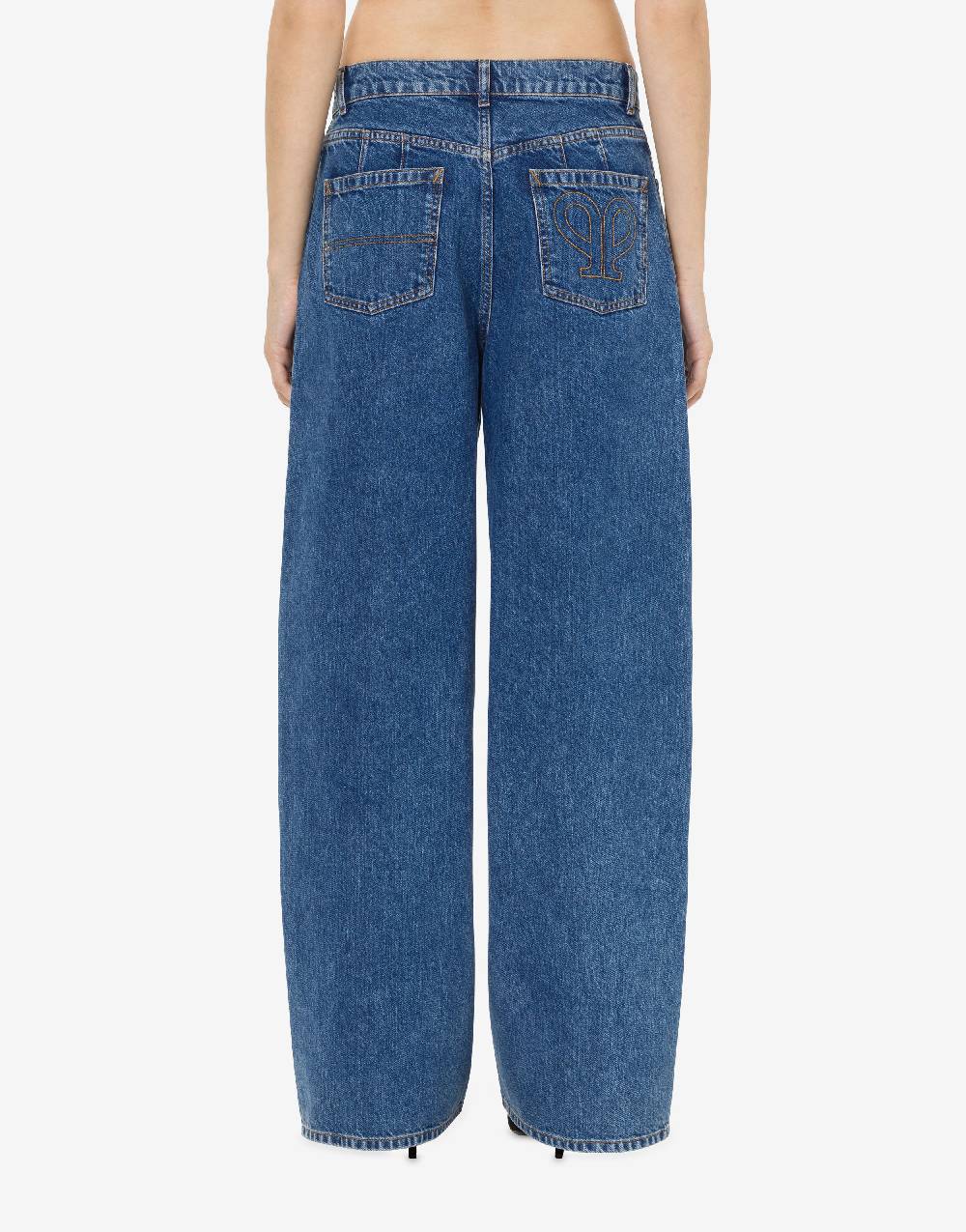 Philosophy Di Lorenzo Serafini Pantalone Oversize In Denim