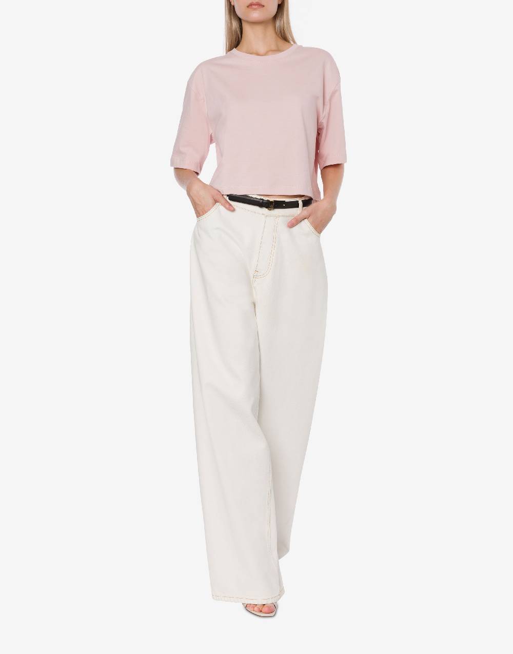 Philosophy Di Lorenzo Serafini Pantalone Oversize In Denim Bleach