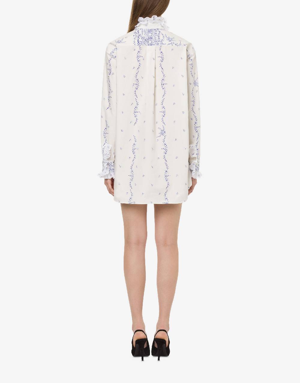 Philosophy Di Lorenzo Serafini Shirt Dress In Popeline Stampato