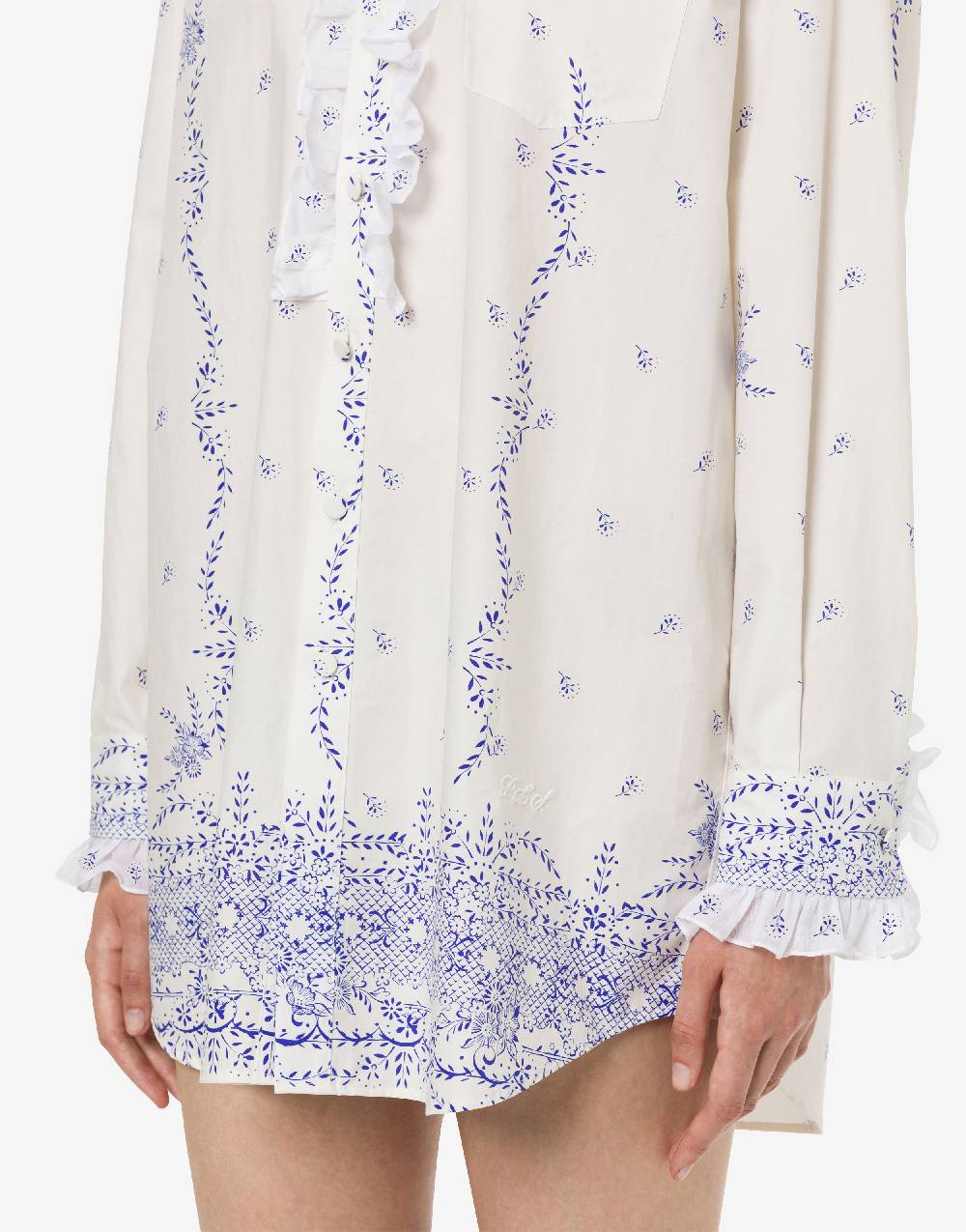 Philosophy Di Lorenzo Serafini Shirt Dress In Popeline Stampato