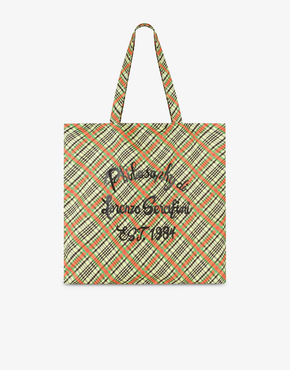 Philosophy Di Lorenzo Serafini Shopper beachwear con stampa Check