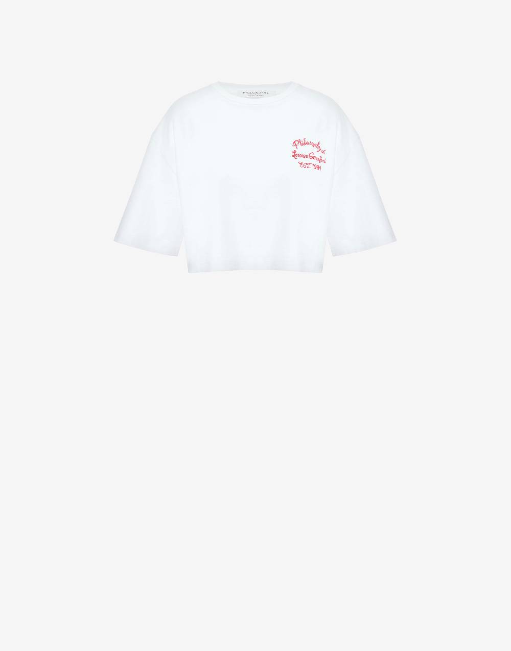 Philosophy Di Lorenzo Serafini T-shirt cropped con stampa logo