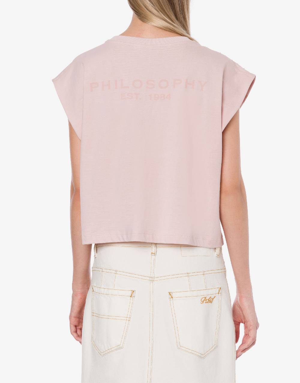 Philosophy Di Lorenzo Serafini T-shirt In Jersey Con Strass