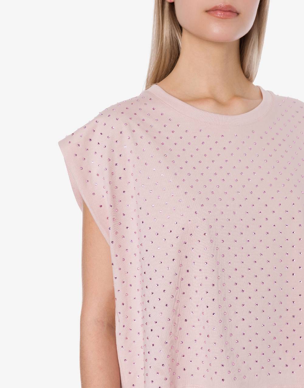 Philosophy Di Lorenzo Serafini T-shirt In Jersey Con Strass