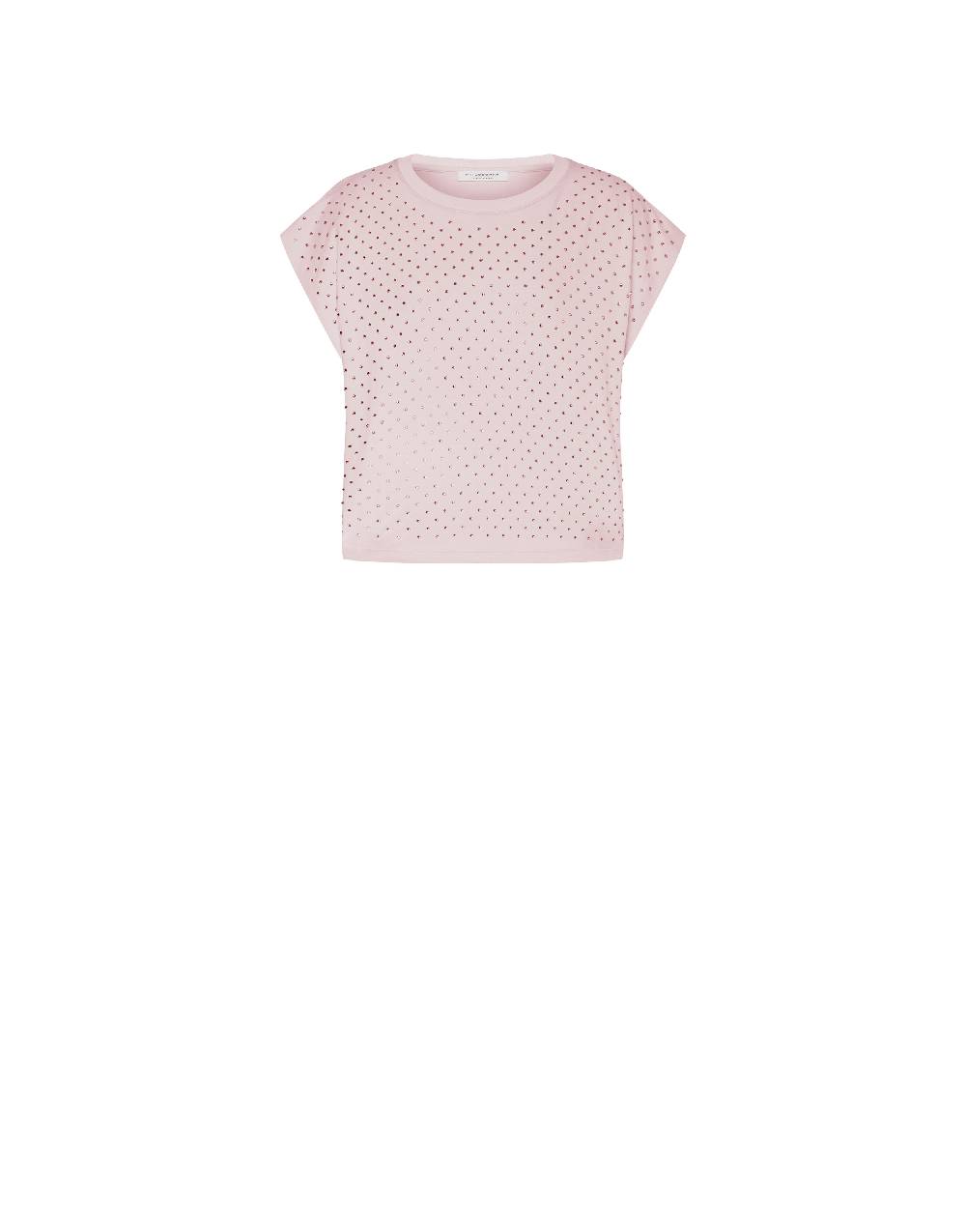 Philosophy Di Lorenzo Serafini T-shirt In Jersey Con Strass