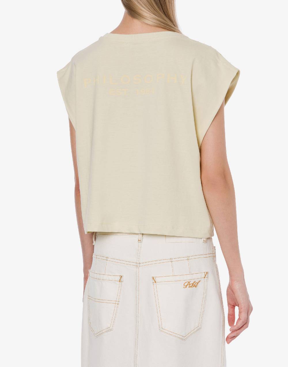 Philosophy Di Lorenzo Serafini T-shirt In Jersey Con Strass