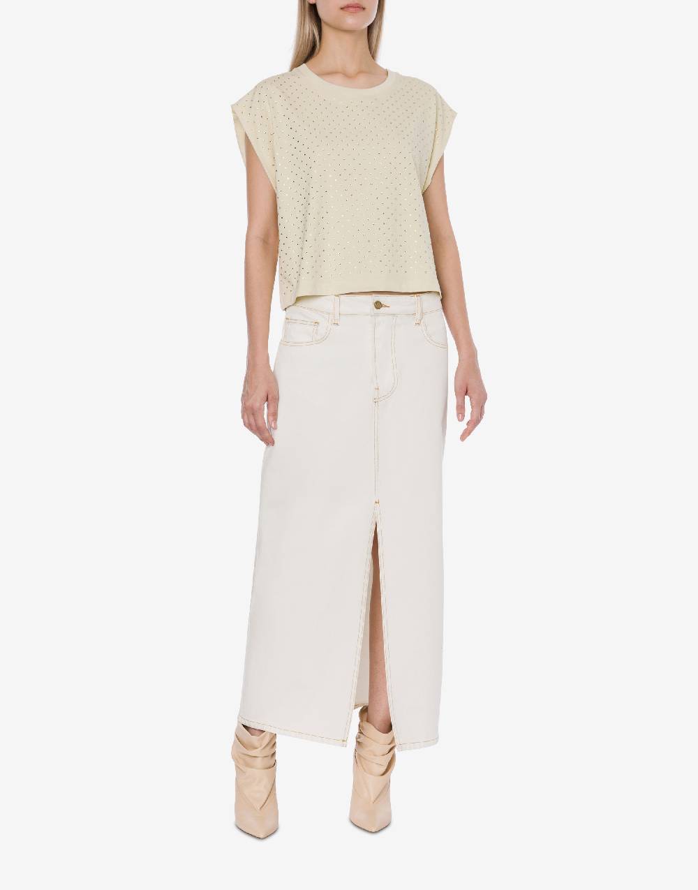 Philosophy Di Lorenzo Serafini T-shirt In Jersey Con Strass