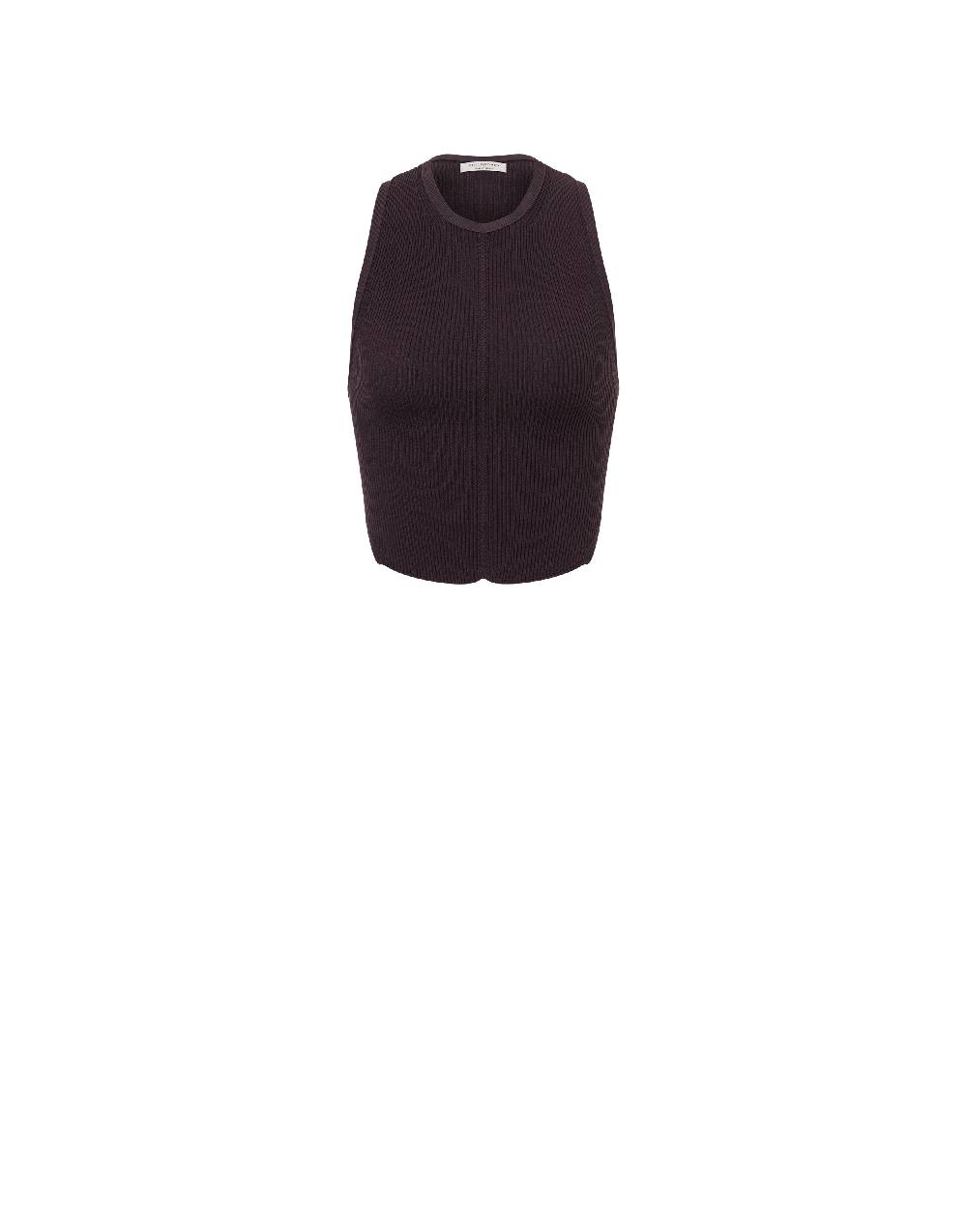 Philosophy Di Lorenzo Serafini Top Crop A Costine Stretch Con Piercing