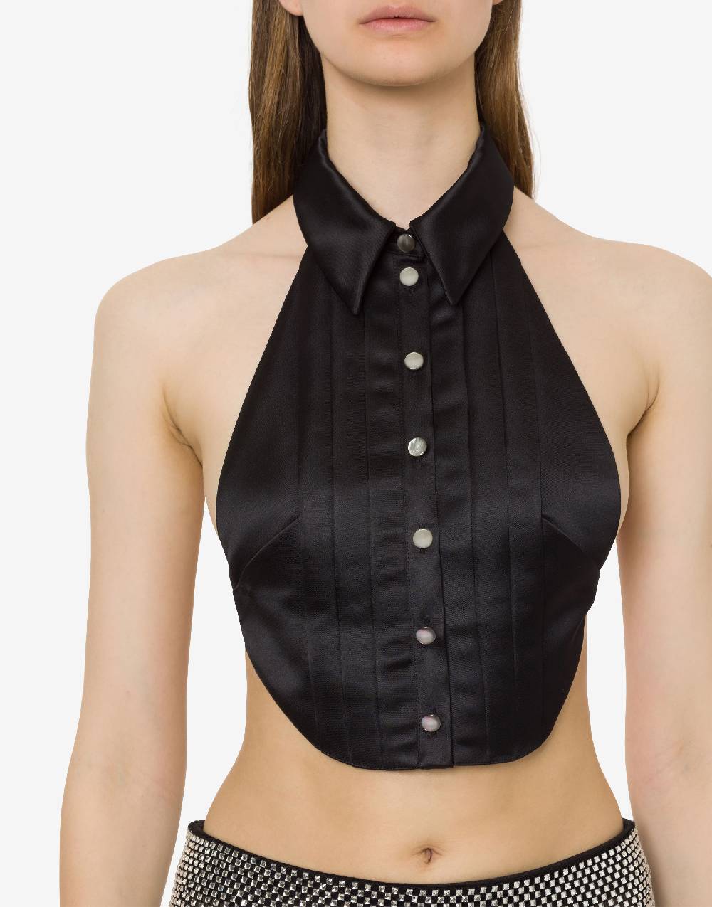 Philosophy Di Lorenzo Serafini Top Crop In Duchesse