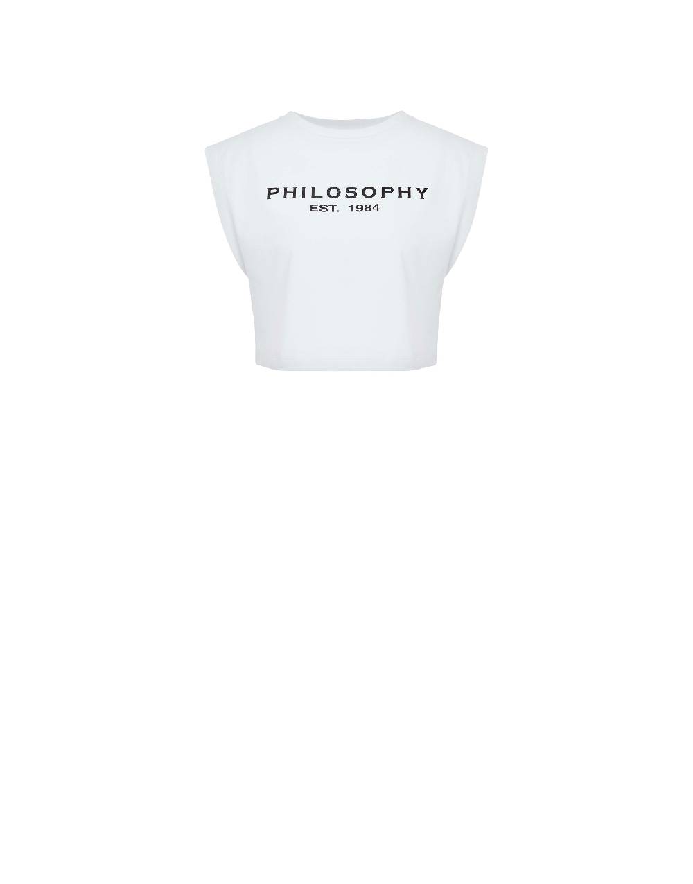 Philosophy Di Lorenzo Serafini Top Crop In Jersey Con Logo