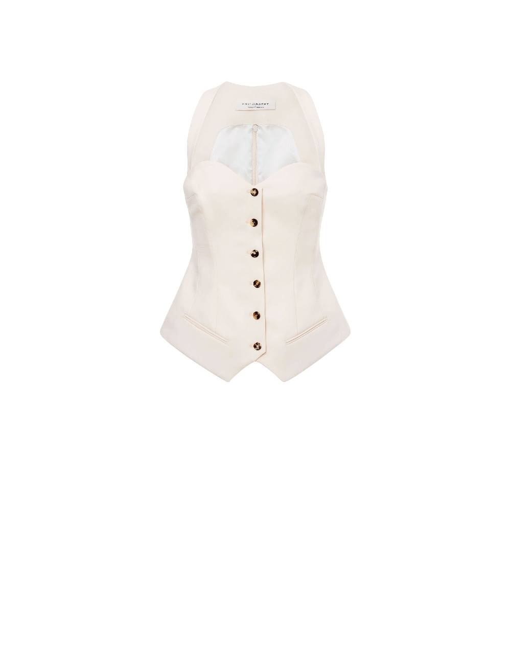 Philosophy Di Lorenzo Serafini Top In Lana Leggera Stretch