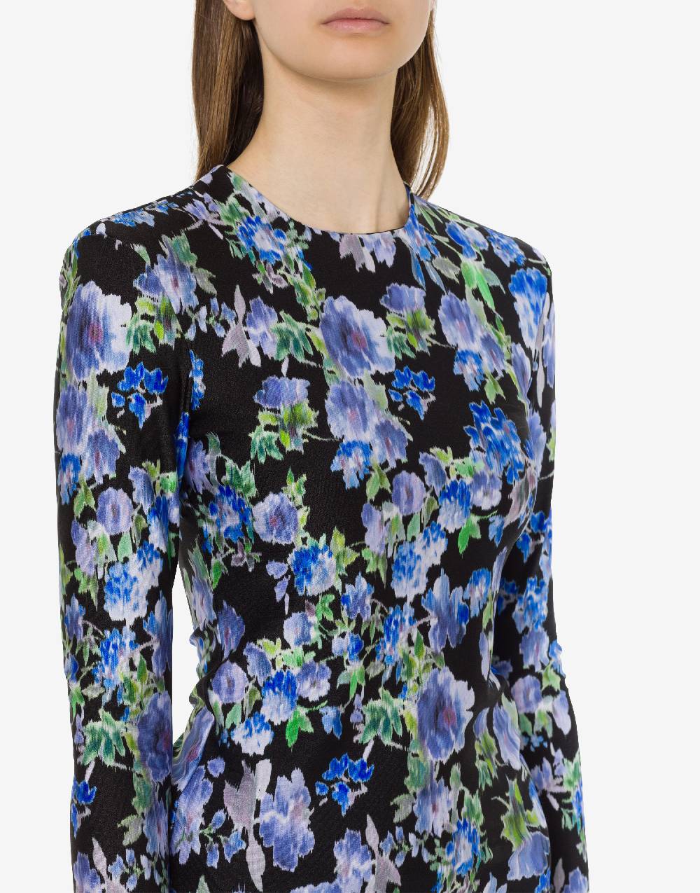 Philosophy Di Lorenzo Serafini Top In Lycra Con Stampa Fiori