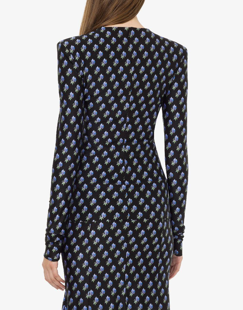 Philosophy Di Lorenzo Serafini Top In Lycra Con Stampa Fiori