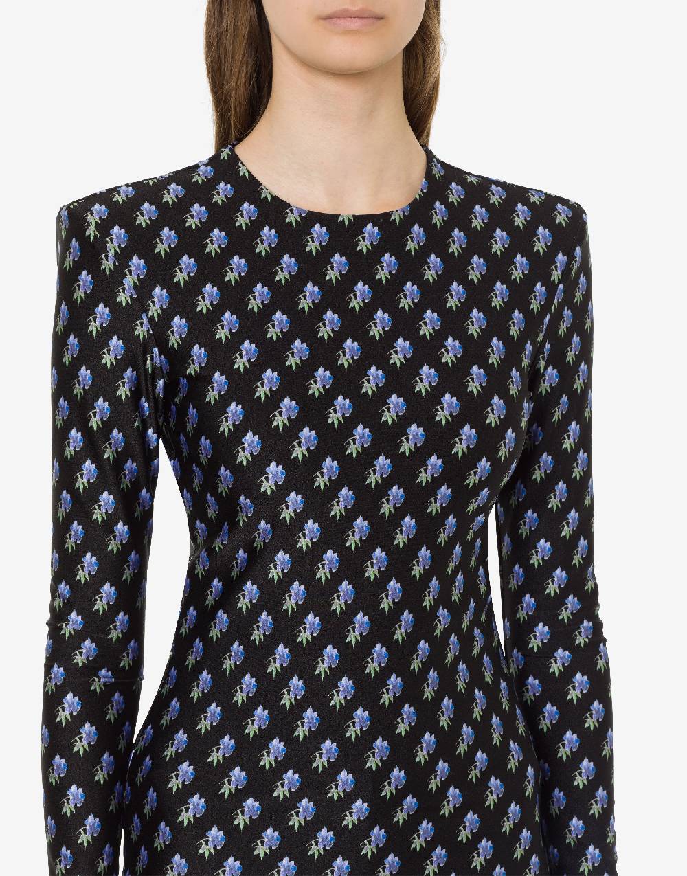 Philosophy Di Lorenzo Serafini Top In Lycra Con Stampa Fiori