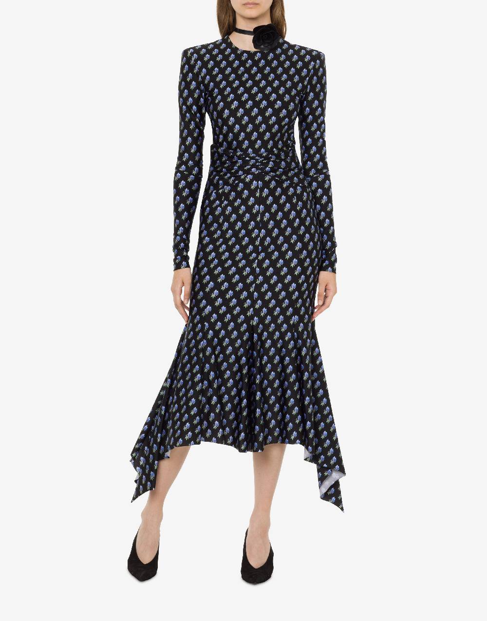 Philosophy Di Lorenzo Serafini Top In Lycra Con Stampa Fiori