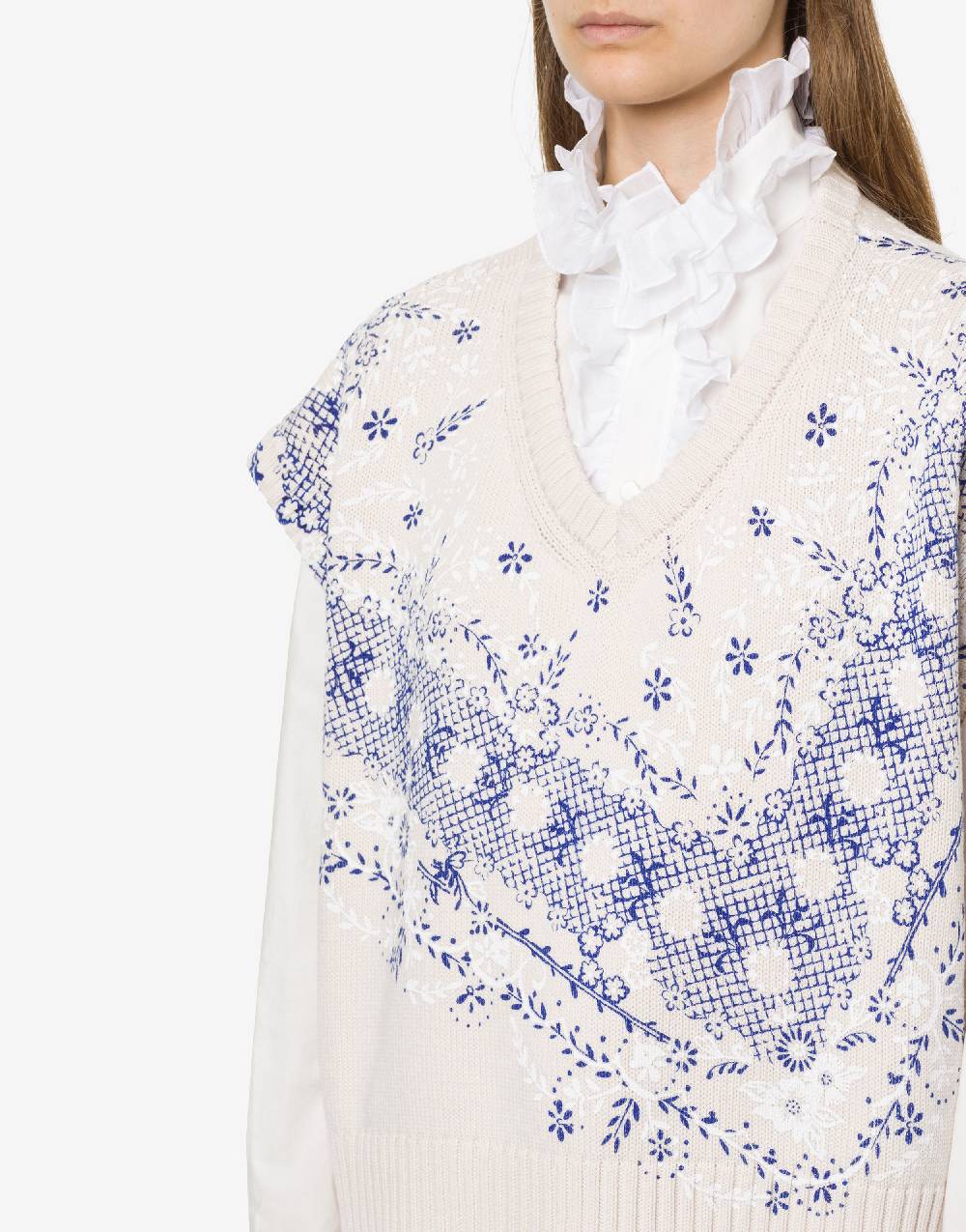 Philosophy Di Lorenzo Serafini Top In Maglia Con Stampa