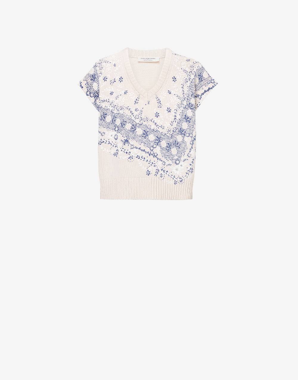 Philosophy Di Lorenzo Serafini Top in maglia con stampa