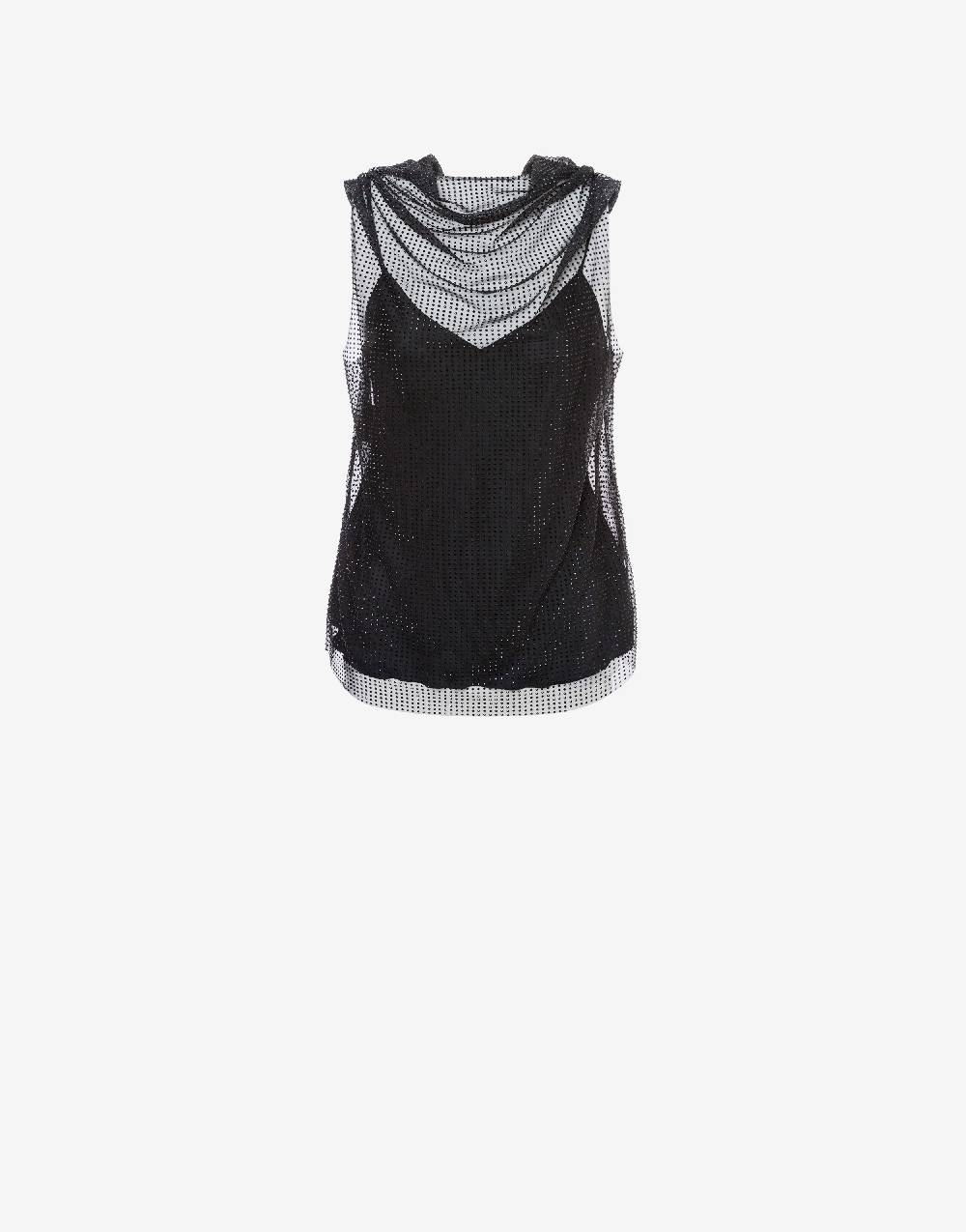 Philosophy Di Lorenzo Serafini Top in tulle con strass