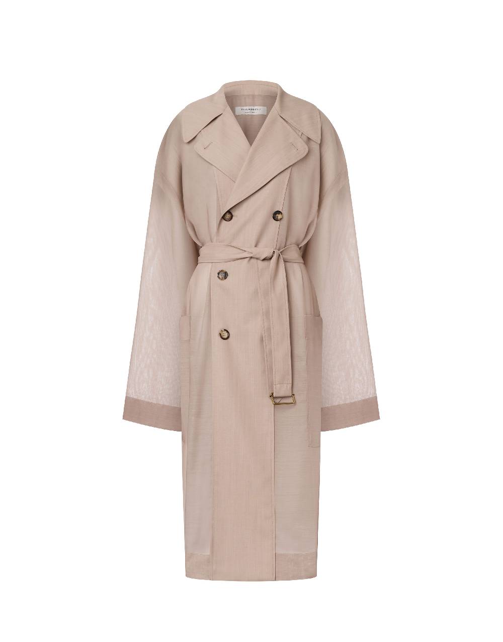 Philosophy Di Lorenzo Serafini Trench In Voile Di Lana