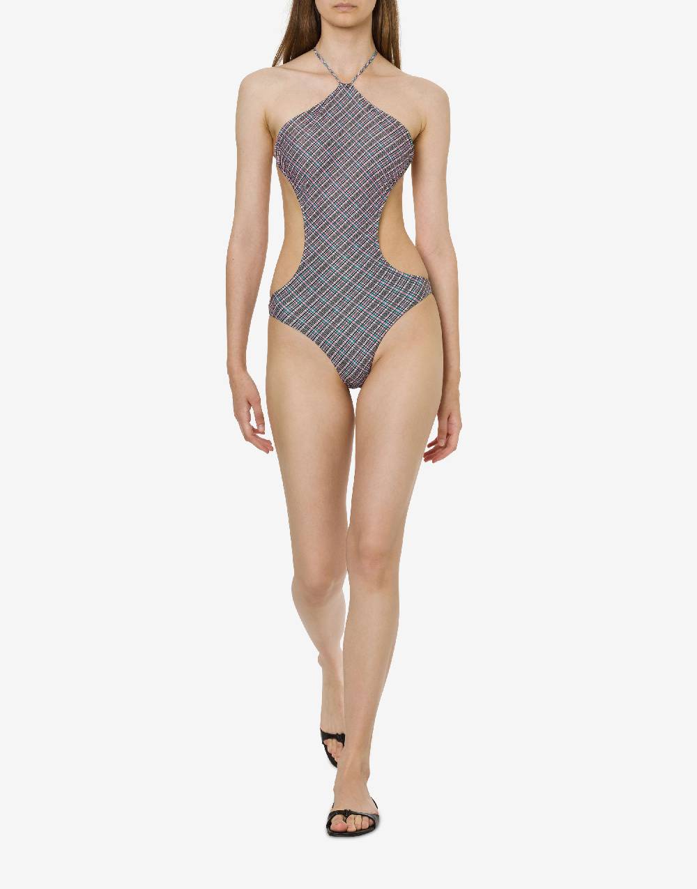 Philosophy Di Lorenzo Serafini Trikini Con Stampa Check