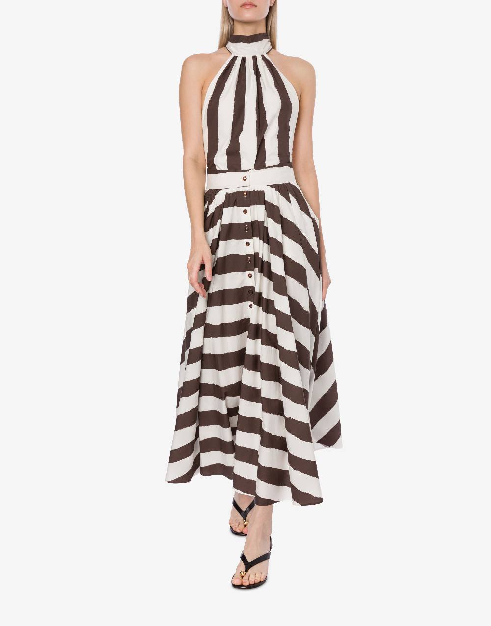 Philosophy Di Lorenzo Serafini Tuta Corta A Righe In Cotone Stretch