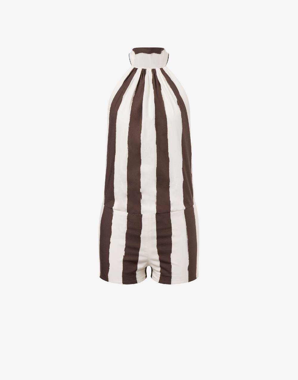 Philosophy Di Lorenzo Serafini Tuta corta a righe in cotone stretch