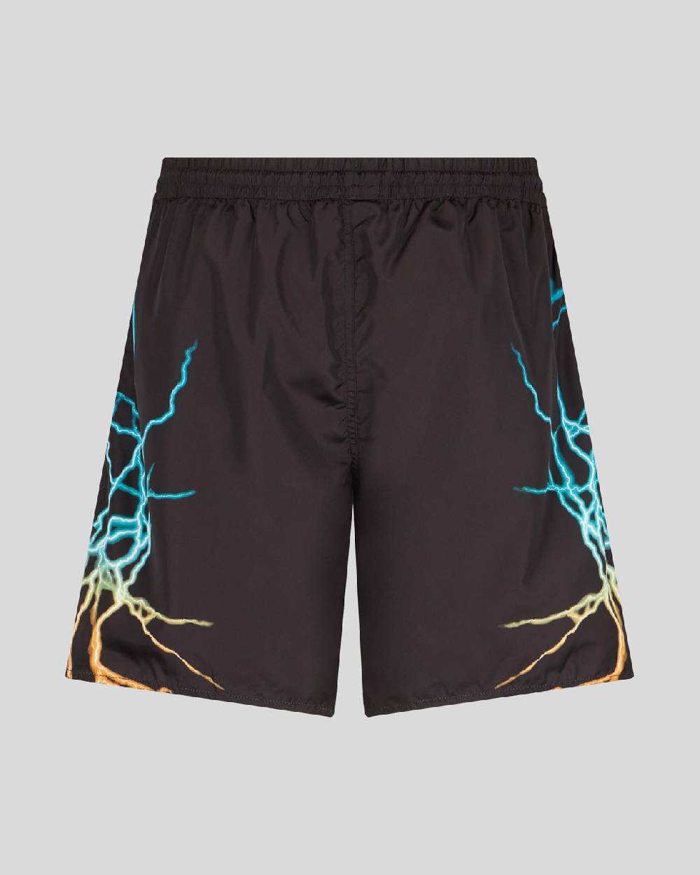 Phobia Archive COSTUME DA BAGNO NERO CON FULMINI BICOLORE BLU E GIALLO