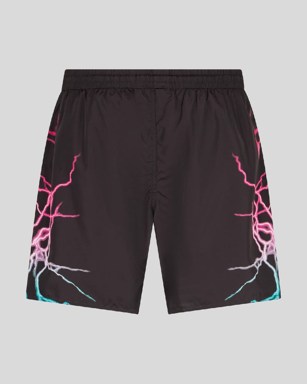 Phobia Archive COSTUME DA BAGNO NERO CON FULMINI BICOLORE ROSA E BLU