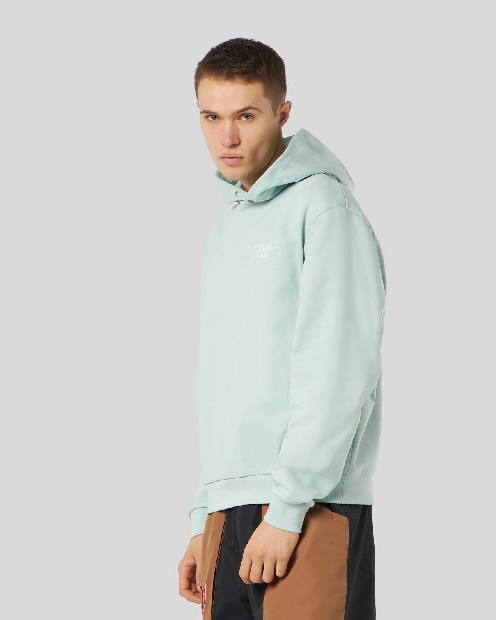 Phobia Archive FELPA AZZURRA CON GRAFICA FIERY COBRA GIALLA