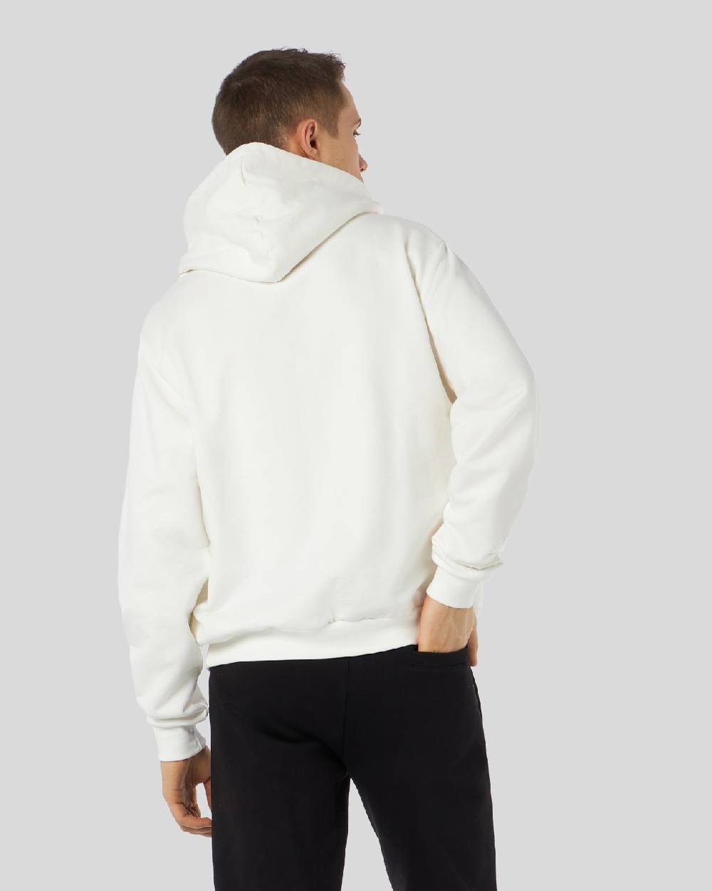 Phobia Archive FELPA BIANCA CON FULMINI BICOLORE ROSSO E BLU