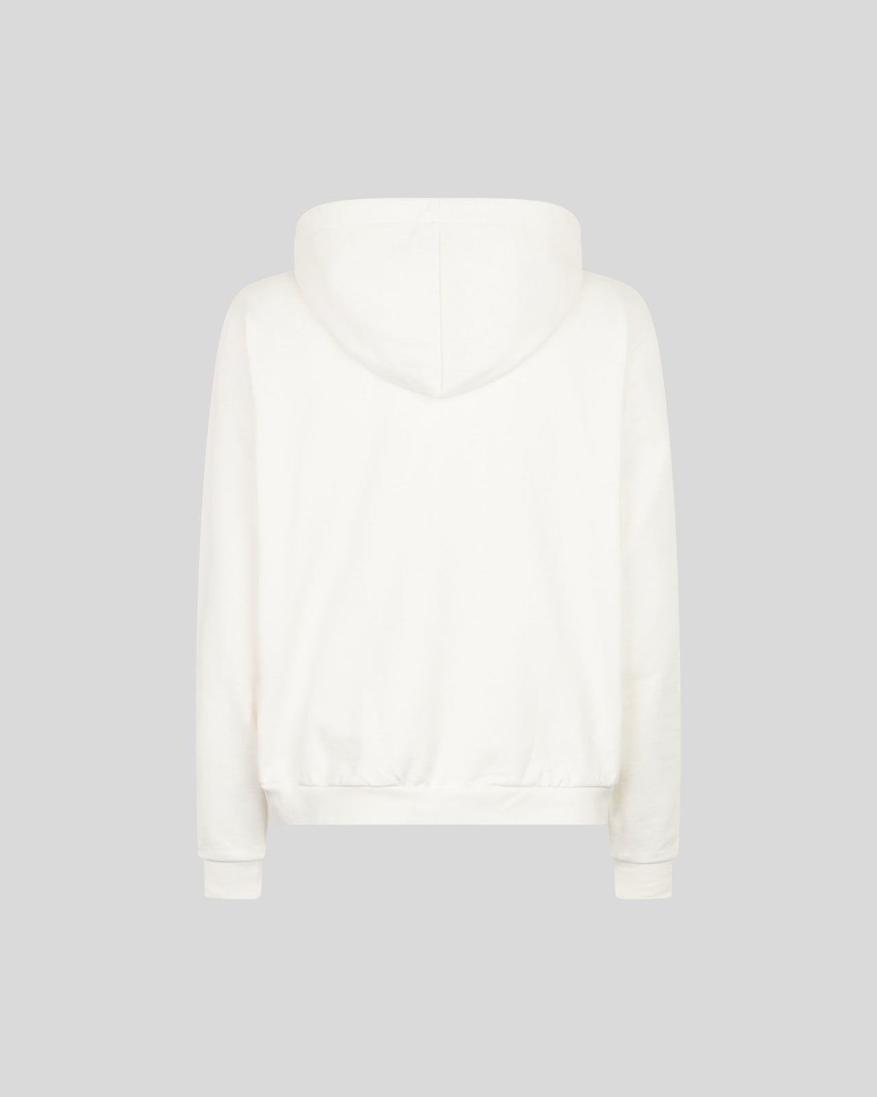 Phobia Archive FELPA CON ZIP BIANCA CON GOTIC LOGO RICAMATO