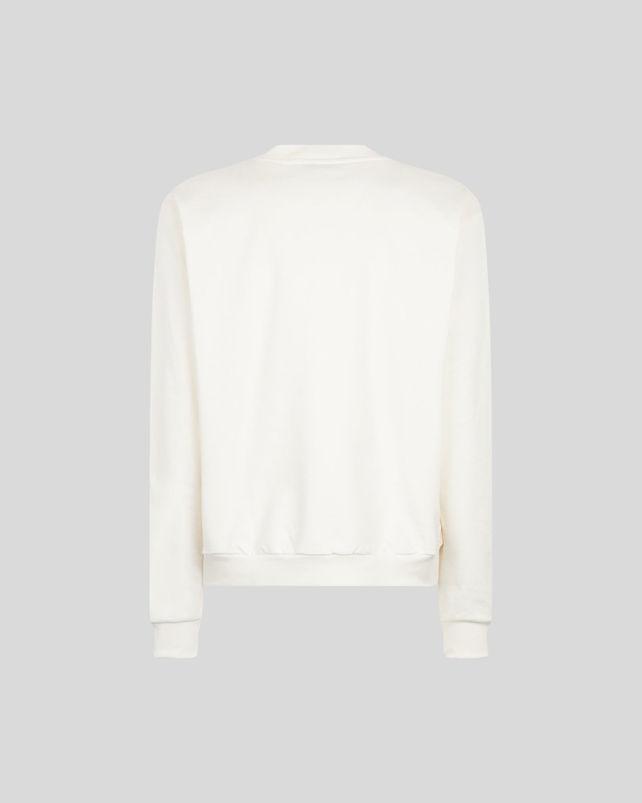 Phobia Archive FELPA GIROCOLLO BIANCA CON LOGO GOTICO ED ETICHETTA IN METALLO