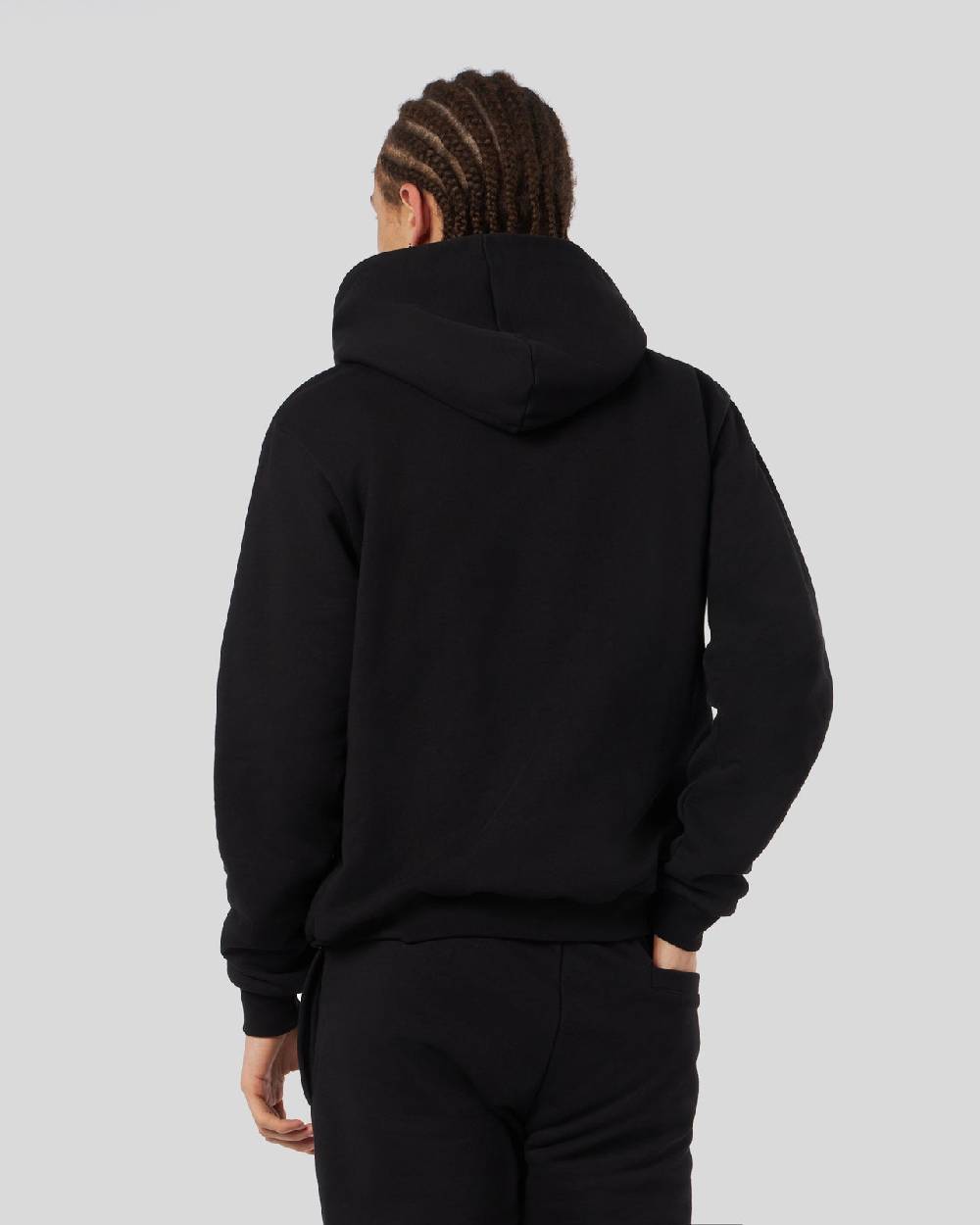 Phobia Archive FELPA NERA CON FULMINI BICOLORE ROSSO E BLU