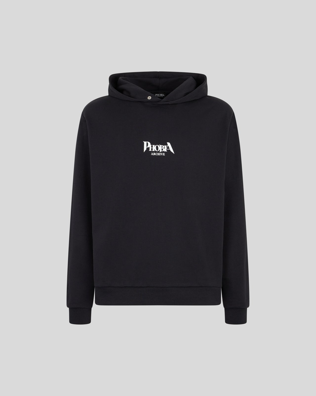 Phobia Archive FELPA NERA CON GRAFICA BAT EYE VIOLA