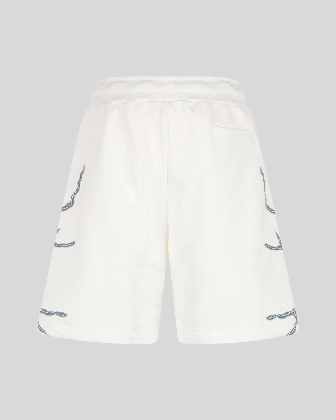 Phobia Archive PANTALONCINO BIANCO CON FULMINI LATERALI GRIGI