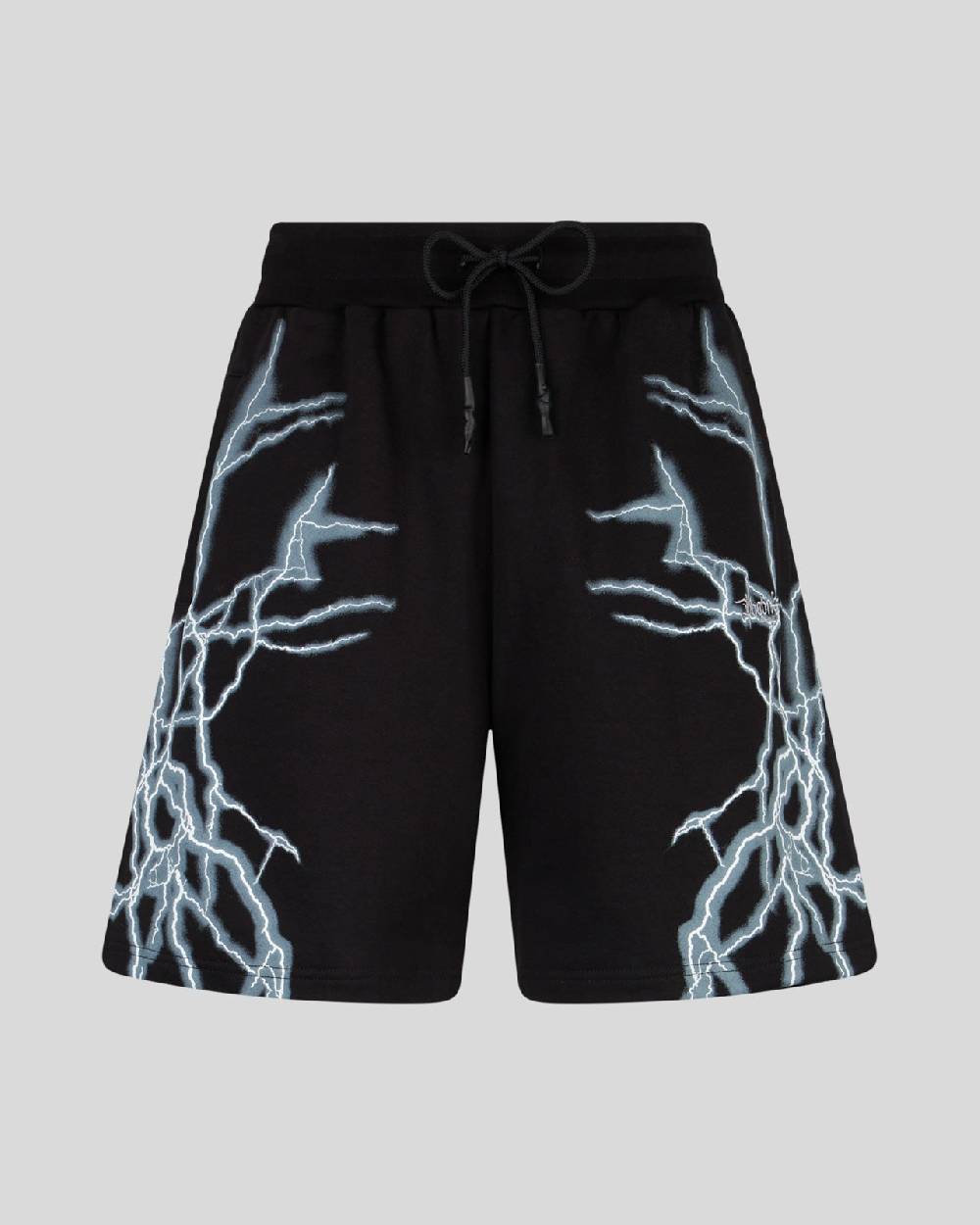 Phobia Archive PANTALONCINO NERO CON FULMINI LATERALI BIANCHI