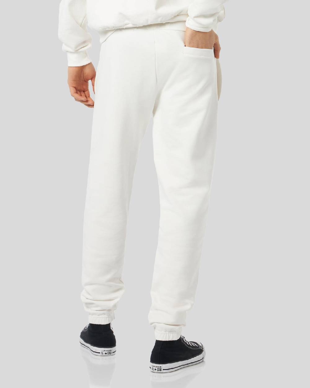 Phobia Archive PANTALONE BIANCO CON LOGO GOTICO RICAMATO