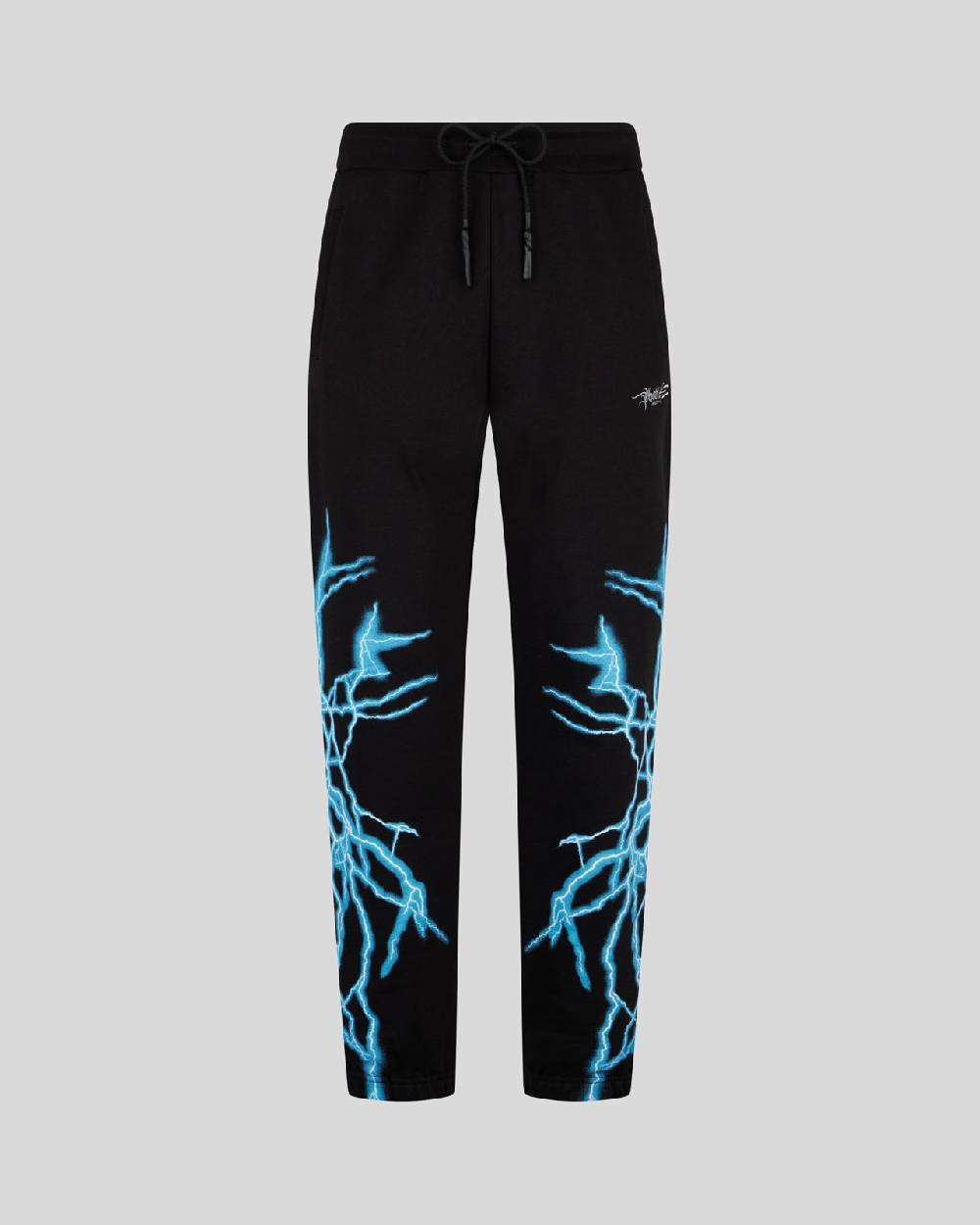 Phobia Archive PANTALONE NERO CON FULMINE LATERALE BLU