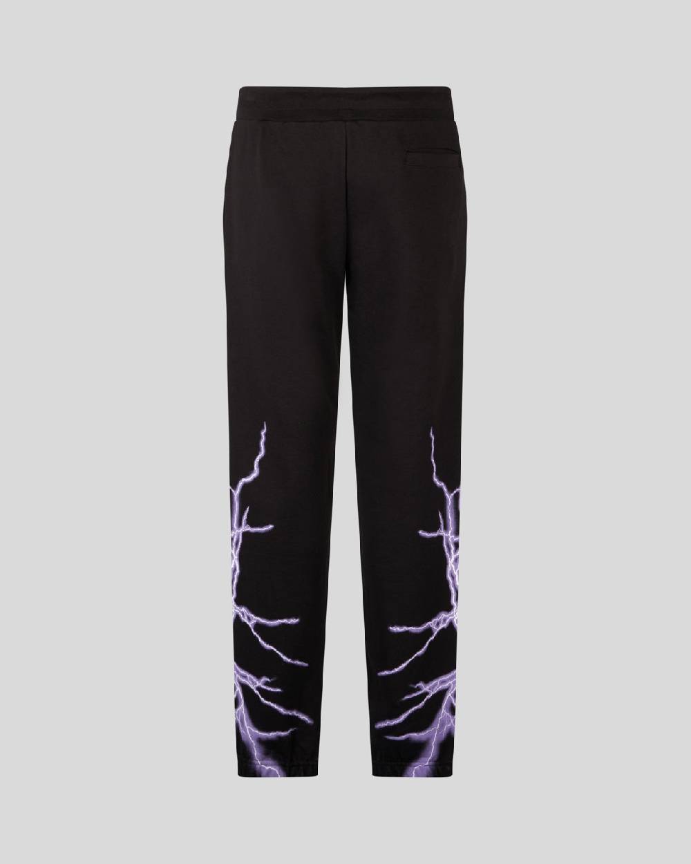 Phobia Archive PANTALONE NERO CON FULMINE LATERALE VIOLA