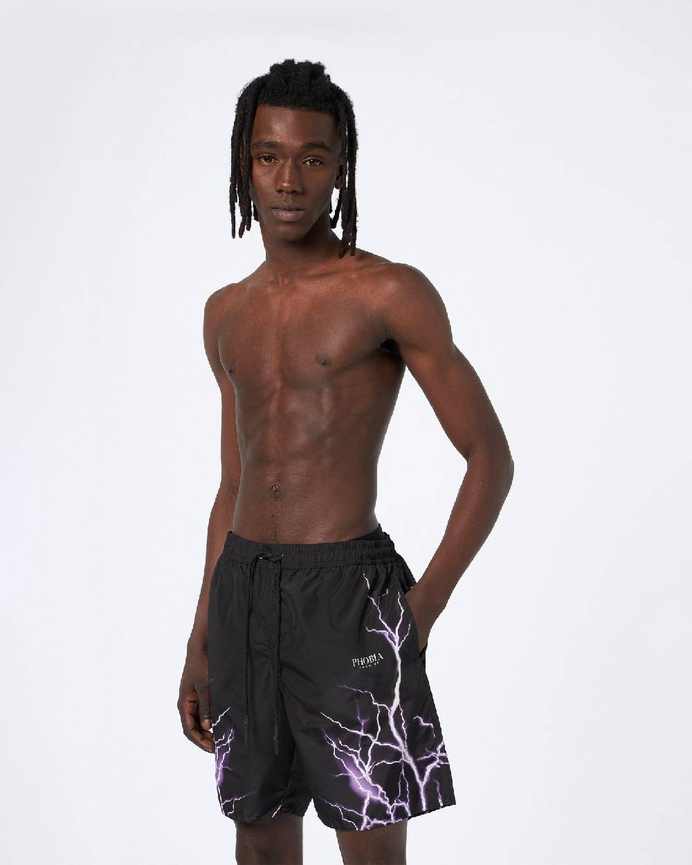 Phobia Archive COSTUME NERO CON FULMINI VIOLA