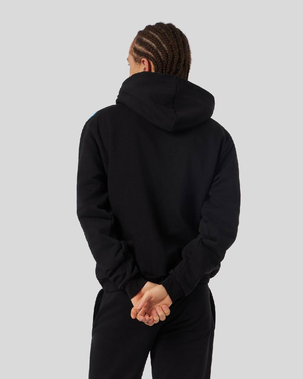 Phobia Archive FELPA NERA CON FULMINI LATERALI BLU