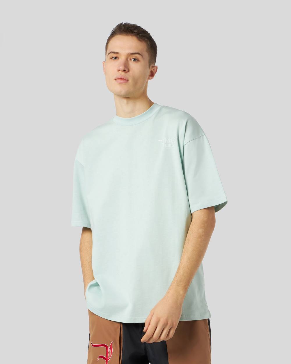 Phobia Archive T-SHIRT AZZURRA CON GRAFICA FIERY COBRA GIALLA