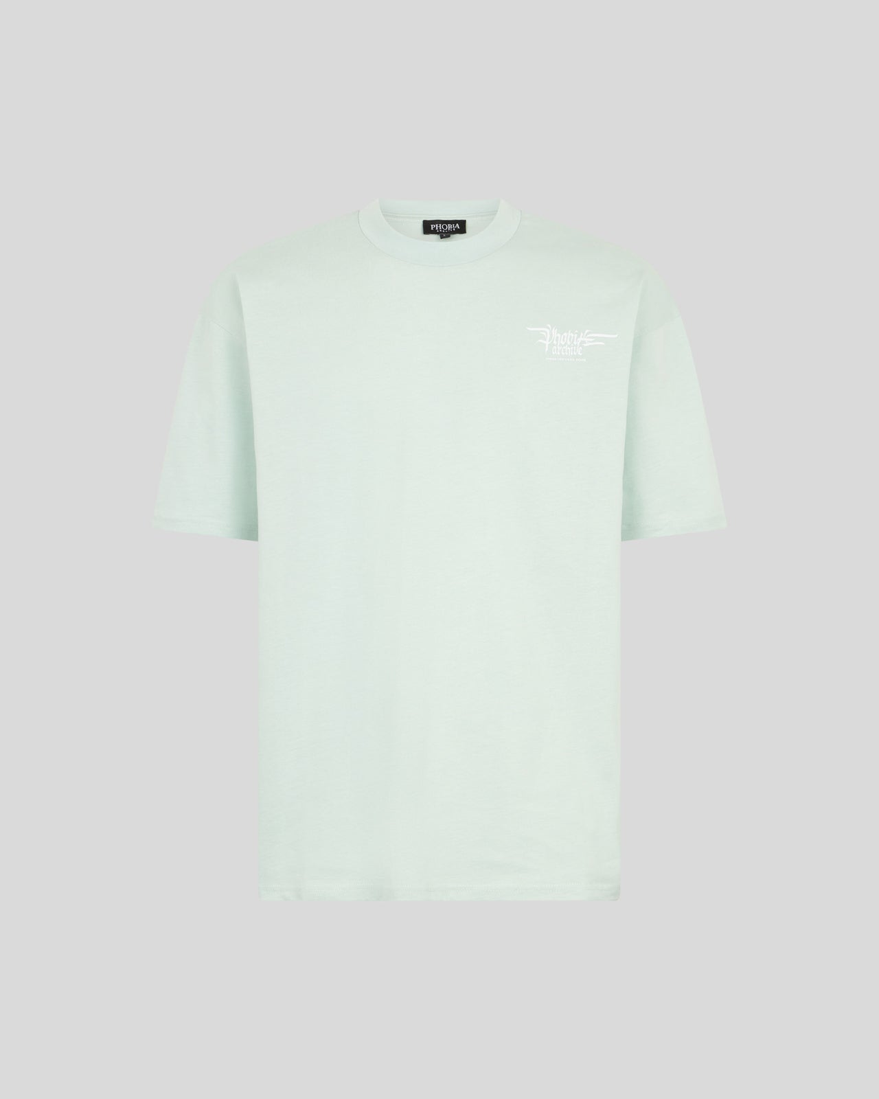 Phobia Archive T-SHIRT AZZURRA CON GRAFICA FIERY COBRA GIALLA