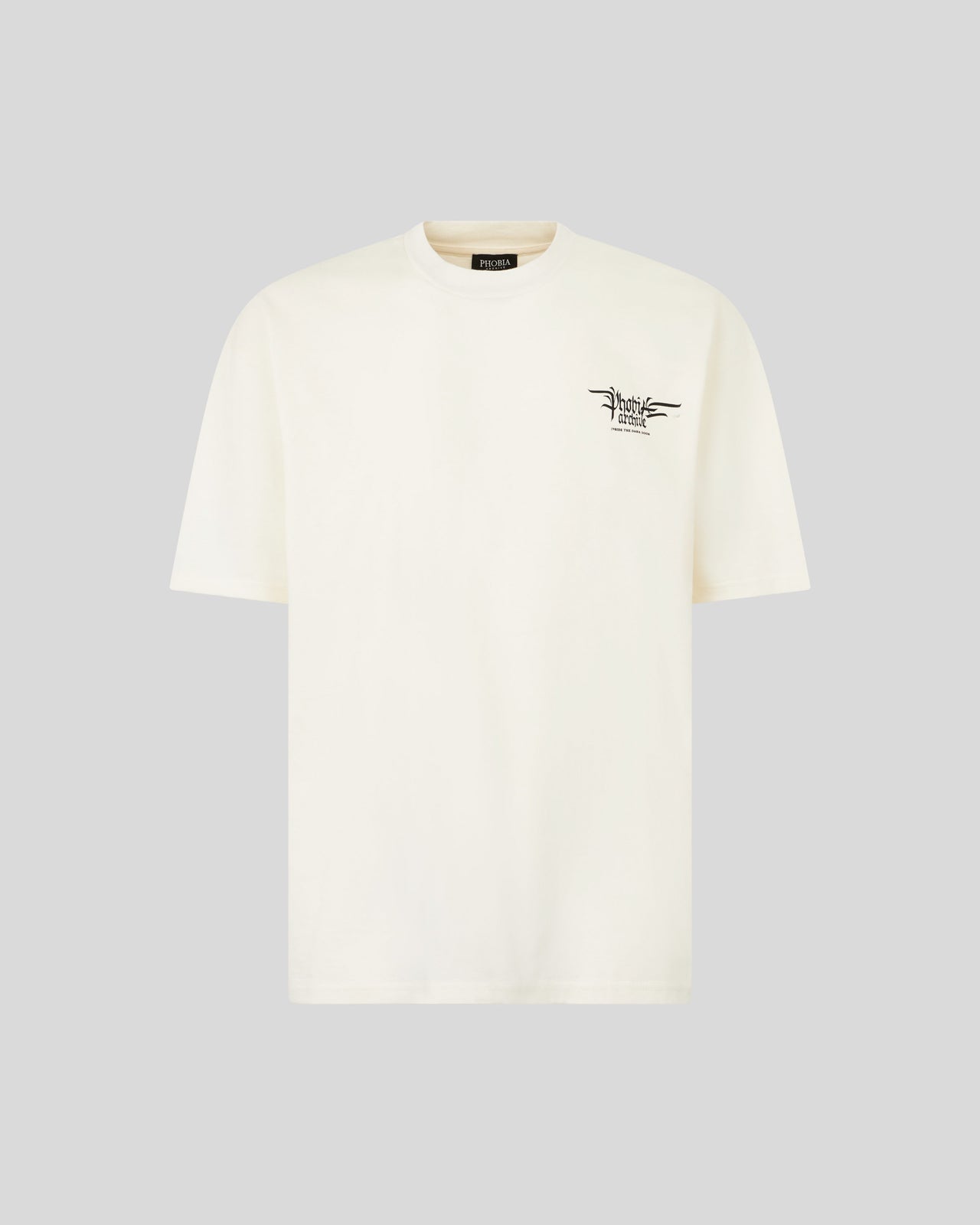 Phobia Archive T-SHIRT BIANCA CON GRAFICA FIERY COBRA VIOLA