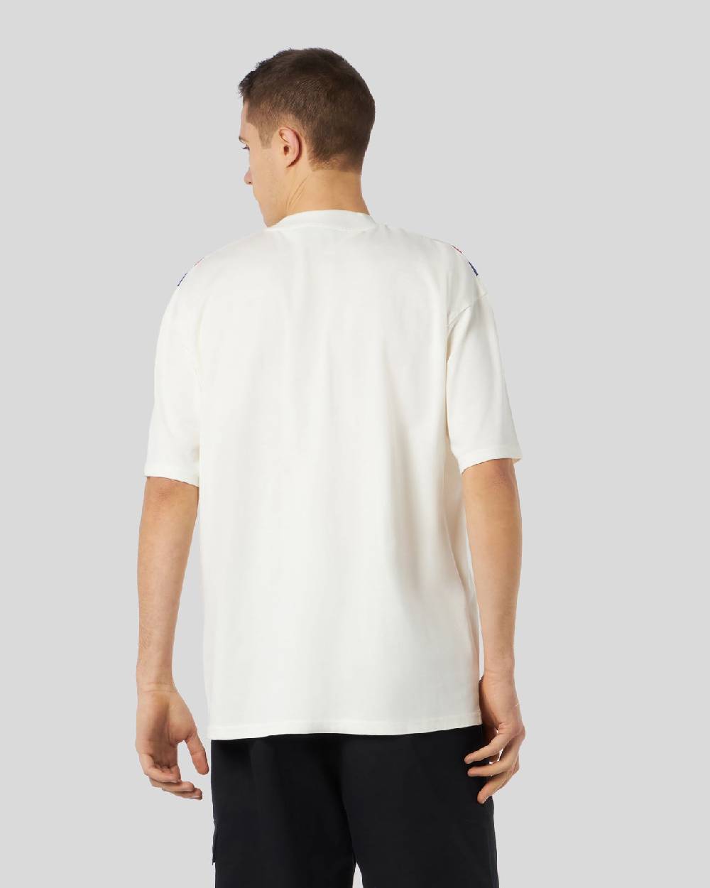 Phobia Archive T-SHIRT BIANCA CON GRAFICA STARRY LIGHTNING ROSSA E BLU