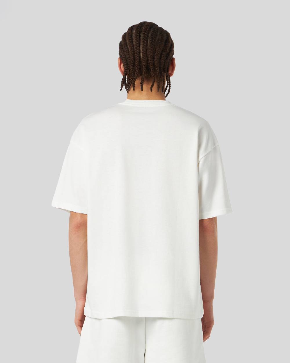 Phobia Archive T-SHIRT BIANCA CON LOGO GOTICO ED ETICHETTA METALLICA