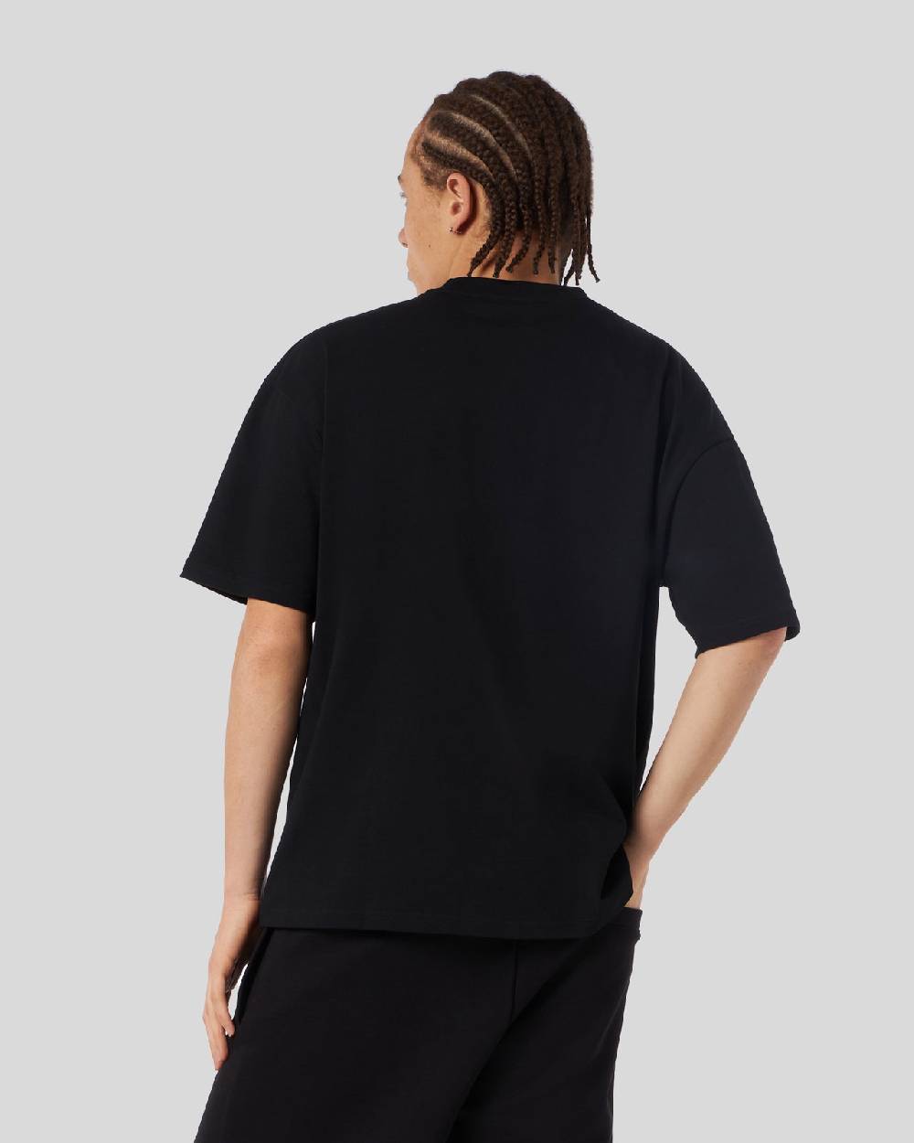 Phobia Archive T-SHIRT NERA CON FULMINI BICOLORE ROSSI E BLU